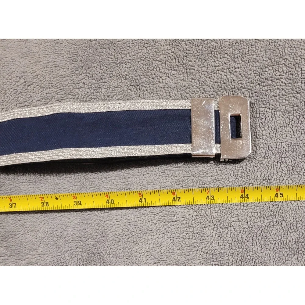 Vanguard Air Force USAF Honor Guard Ceremonial Belt & Buckle Navy Silver
